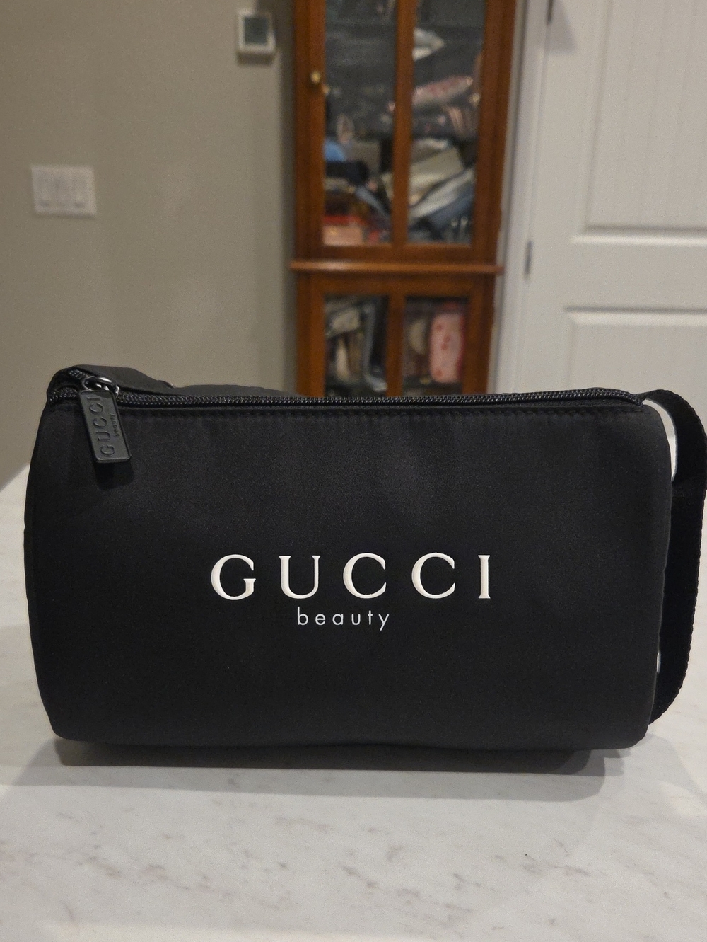 Gucci Black Beauty Zip-Top Toiletry Pouch